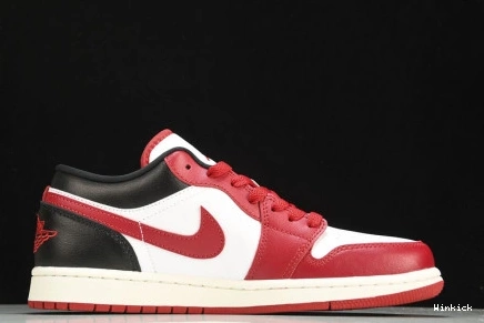 Reverse  DC0774-160 Toe Jordan Retro Black 1 Low 0821